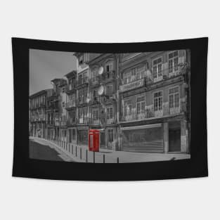 Porto phone box Tapestry