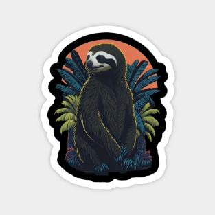 Sloth cute colorful Magnet