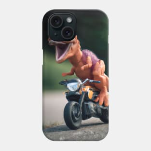 Dinosaur on Motorbike Phone Case