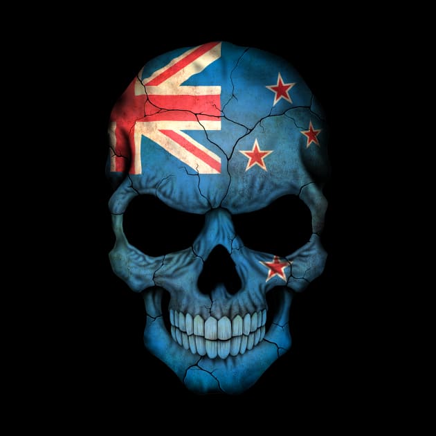 New Zealand Flag Skull by jeffbartels