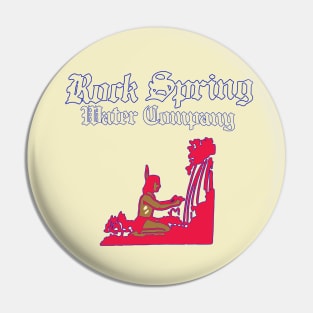 Rock Spring Water Company Retro Shirt Pin