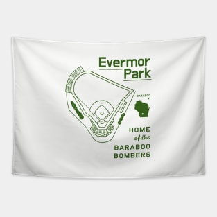 Evermor Park - Home of the Baraboo Bombers! (dark) Tapestry