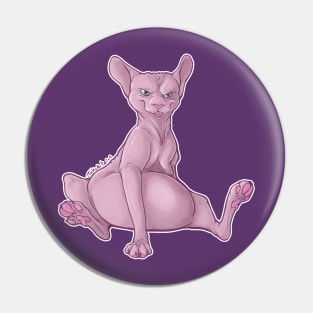 Sphynx Cattitude Pin