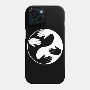 Yin-Yang Snuggling (white) Phone Case