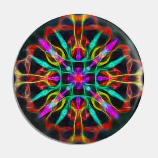 Vibrant shield decoration Pin