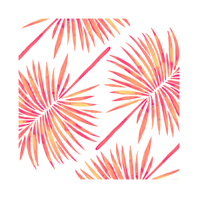 fan palm pink by CatCoq