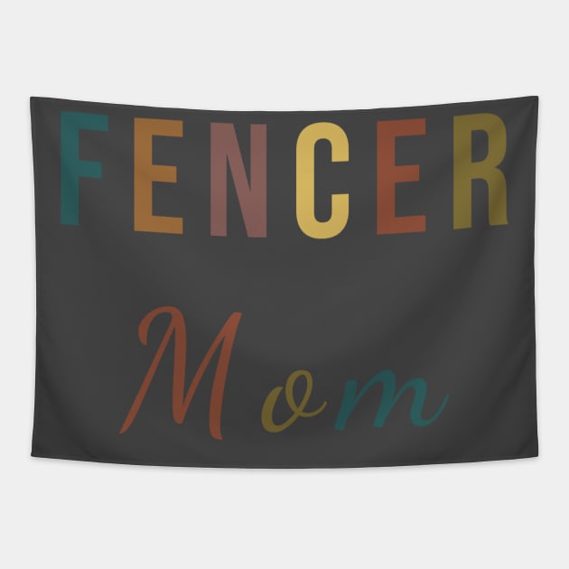 Fencer mom Tapestry by Apollo Beach Tees