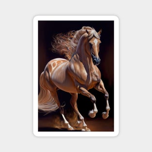 Lusitano Horse - Oil Paint Magnet