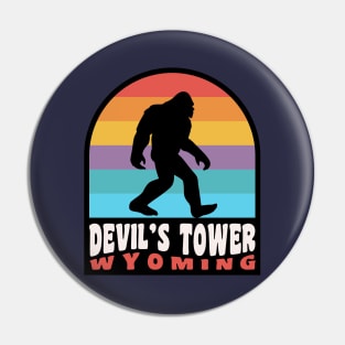 Devil's Tower Bigfoot Sasquatch National Monument Wyoming Pin
