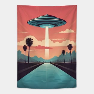 UFO In Los Angeles California Tapestry