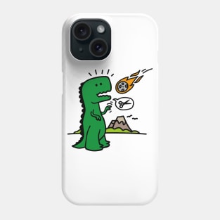 Rock paper scissors T-rex funny dinosaur comet Phone Case