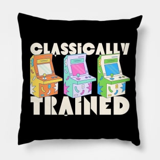 Classically Trained Retro Arcade Gaming Pillow
