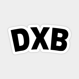 DXB Black Bold Magnet