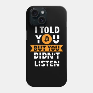 Bitcoin - Cryptocurrency - Blockchain - Investment Phone Case