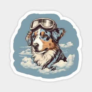 Aviator dog Magnet