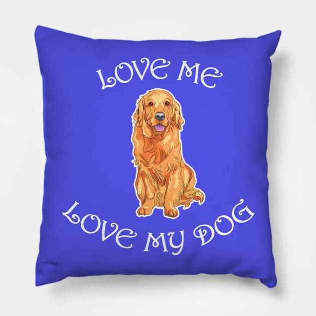 Love Me and My Dog Pillow by MartianGeneral