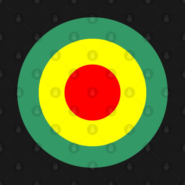 Red Yellow Green Roundel by Alan Hogan