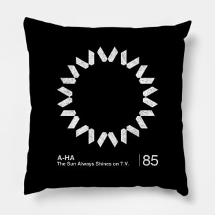 A-Ha / Minimalist Graphic Artwork Design Pillow