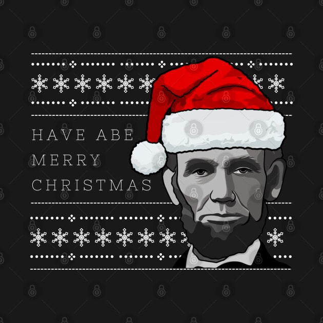 Holiday Sweater: ABE Merry Christmas by History Tees