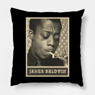 brown cream James Baldwin #21 Pillow