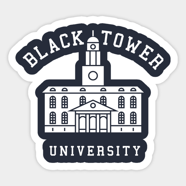 Black Tower University Hotel Batumi College Kempinski Book Aufkleber Teepublic De