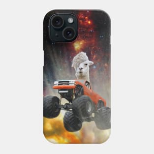 OH MY LAMA! AGAIN AND AGAIN! Its an Explosive Jumping Monster Truck With a Lama Driving! Phone Case