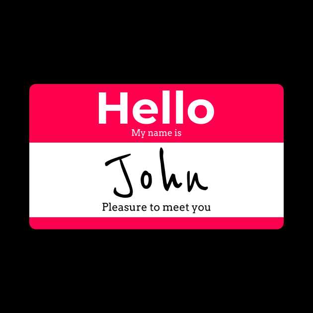 Name tag John by Dream the Biggest