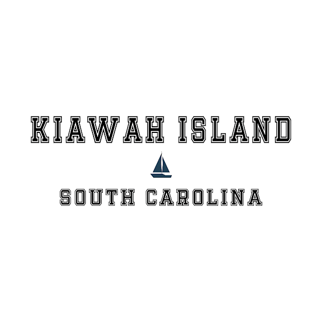 Kiawah Island Resort in South Carolina - Lettering with a Sailboat Decal by vintagetrends