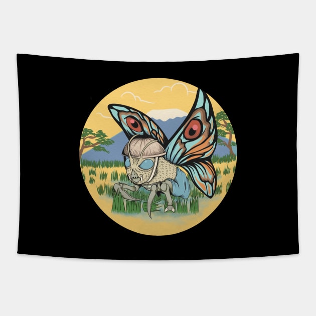 mothra Tapestry by opoyostudio