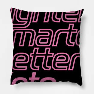 Lighter Smarter Better Keto in Pink Pillow