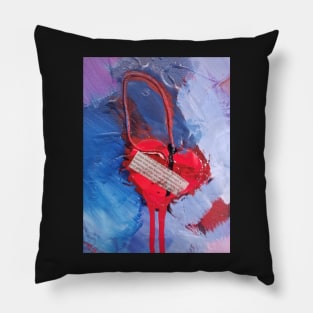 Hanging by a Heart Pillow