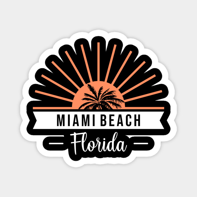 Wallpaper Miami Beach T Shirt Cadeau Streetwear Miami Beach Magnet Desktop Wallpaper Free