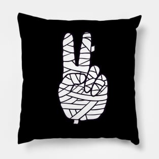 Mummy Peace Sign Pillow