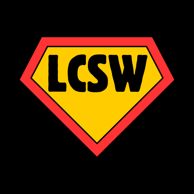 LCSW Superhero by Meow Meow Designs