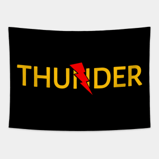 Thunder Typography Tapestry