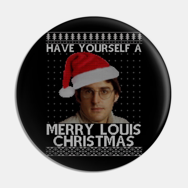 Merry Louis Christmas Theroux Knit Pattern Pin by Bevatron