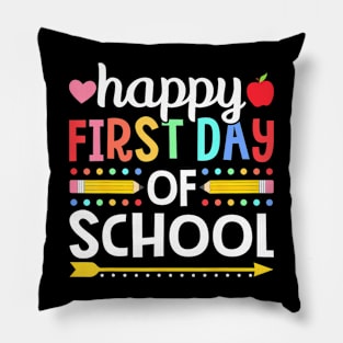 Happy First Day Of School Teachers Students Back To School Pillow