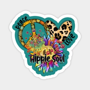 Peace Love Hippie Soul Magnet