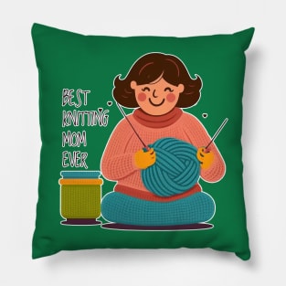 Best Knitting Mom Ever #5 Pillow