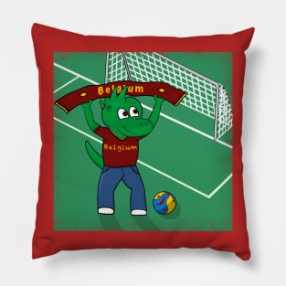 Dino Belgium Football Fan Pillow