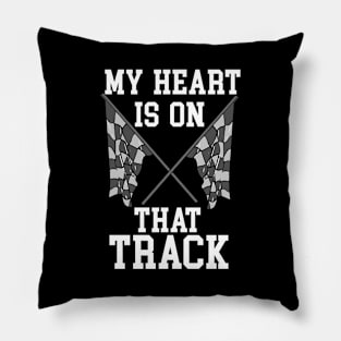 My Heart Is On That Track Pillow