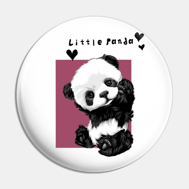 Little cute panda Pin by Fadmel