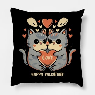 Cat couple Pillow