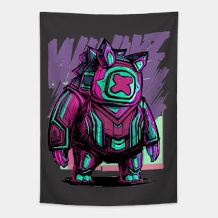 Japanese Monster Mecha Tapestry