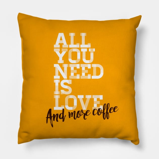 Love & Coffee Pillow by quadrin