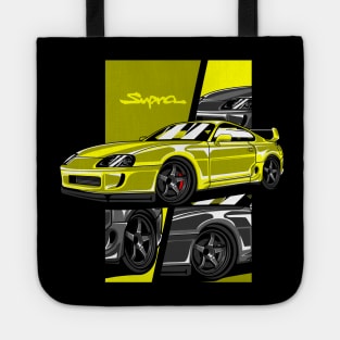 Toyota Supra PicArt Yellow Tote