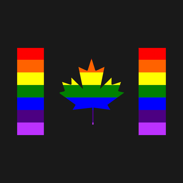 LGBT Rainbow Flag Gay Pride Canada by nevilleanthonysse