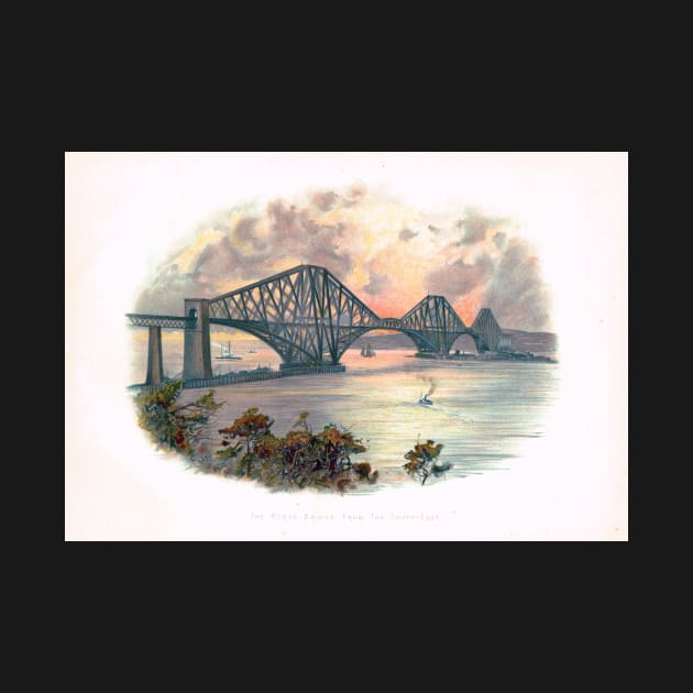 Forth Bridge from South East Circa 1900 by artfromthepast