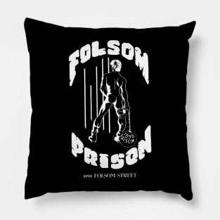 Folsom Prison Gay LGBT Retro Vintage Pillow