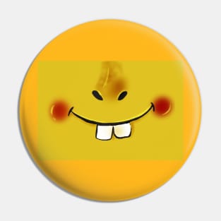 Toothy smile Pin